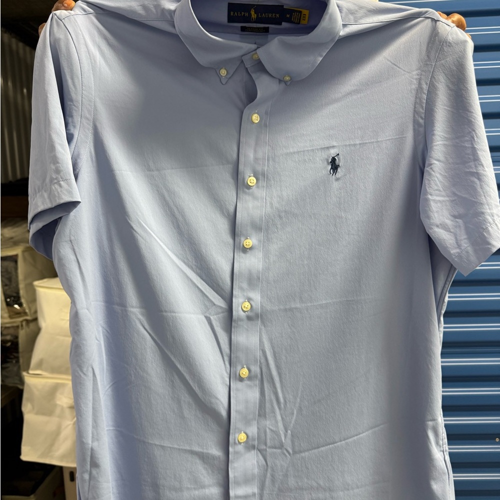 Ralph Lauren Men's Sky Blue Button Down Shirt